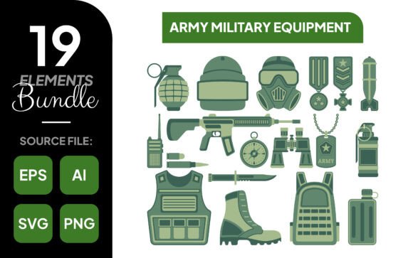 Army Military Equipment Illustration: Gear Up Your Visual Narrative