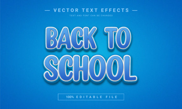 Back to School Text Effect: Create Bold, Editable 3D Graphics