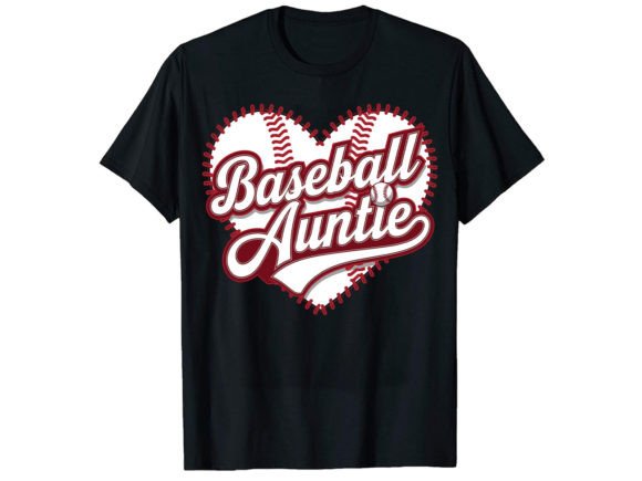 Baseball Auntie T-Shirt Design: A Home Run for Your Brand