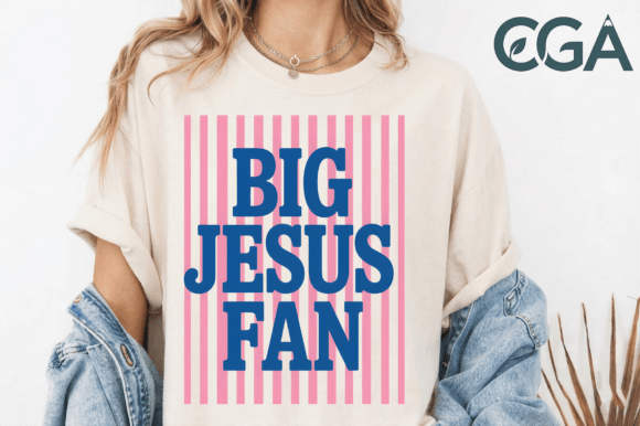 Big Jesus Fan PNG: Bold Faith Meets Athletic Style