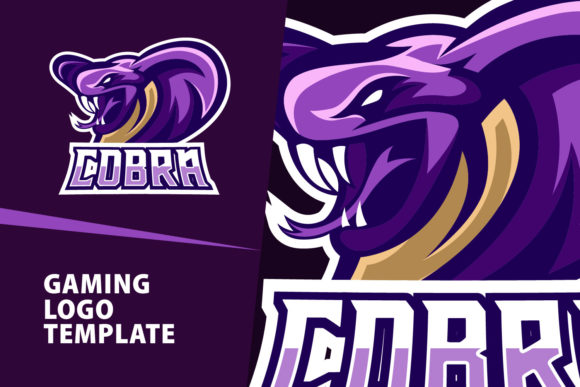 Cobra Mascot Gaming Logo Design: A Vector Template for Esport Branding