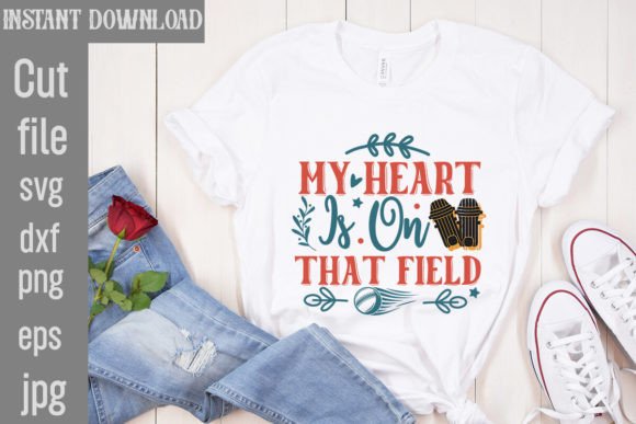 Crafting with Heart: The My Heart is on That Field SVG Cut File