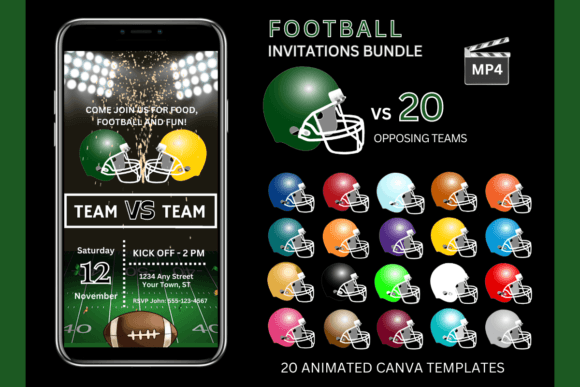 Game Day Invitations: Your Dark Green Team Bundle Guide