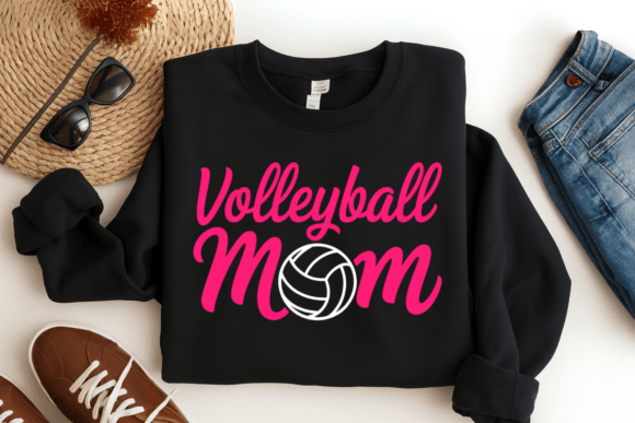 Game Day Pride: Styling Your Volleyball Mom PNG
