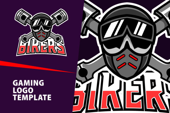 Ignite Your Brand: The Bikers Mascot Gaming Logo Design