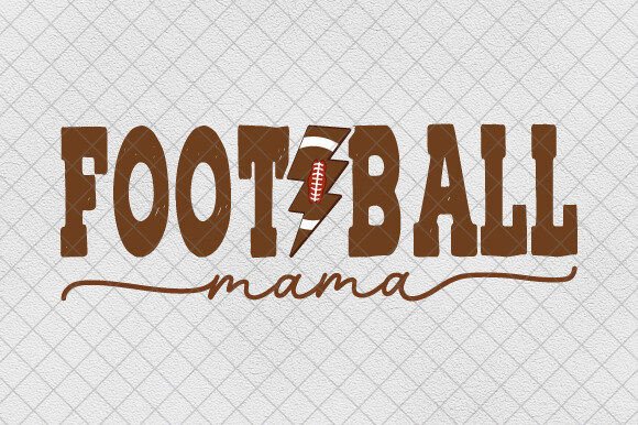Lightning Bolt Distressed Football Mama: Your Game Day Design Powerhouse