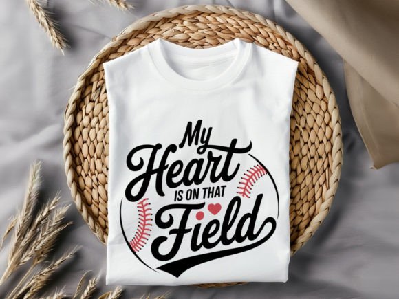 Score Big with the My Heart is OnThat Field T-Shirt Design