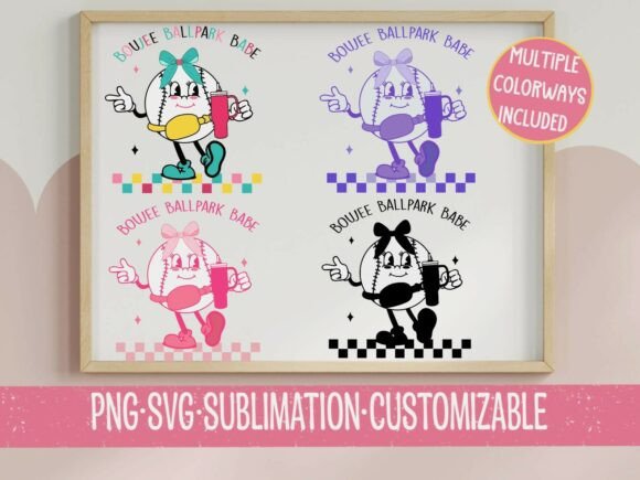 Show Your Spirit with Boujee Ballpark Babe Baseball SVG PNG
