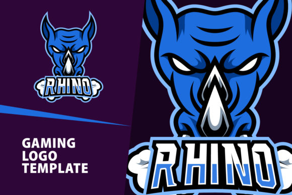 Unleash the Beast: The Angry Rhino Mascot Gaming Logo Design