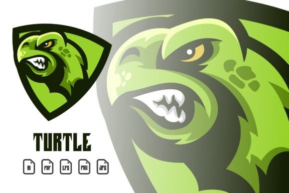 Unleash Your Brand's Potential with the Illustration Turtle Mascot Logo